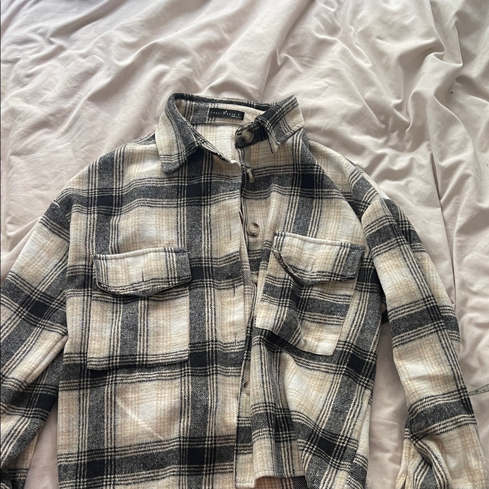 Plaid Button-Up Shirt